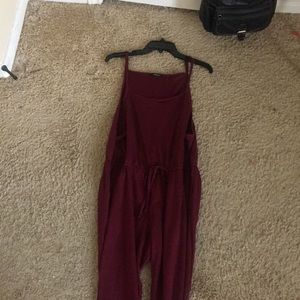 Pretty plain red jumpsuit !!!!
